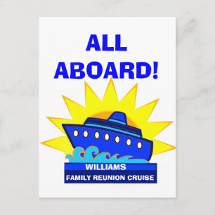 Carte Postale Bateau de croisière avec Réunion ou événement Sun