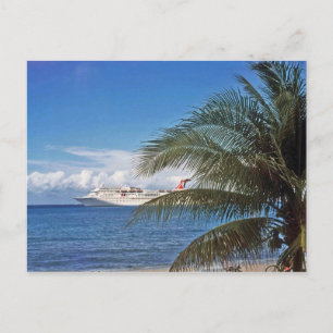 Carte Postale Bateau de croisière carnavalesque amarré à Grand C
