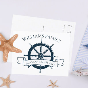 Carte Postale Bateau de croisière en famille sur mesure Ile de v