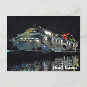 Carte Postale Bateau De Croisières À Nassau, Bahamas