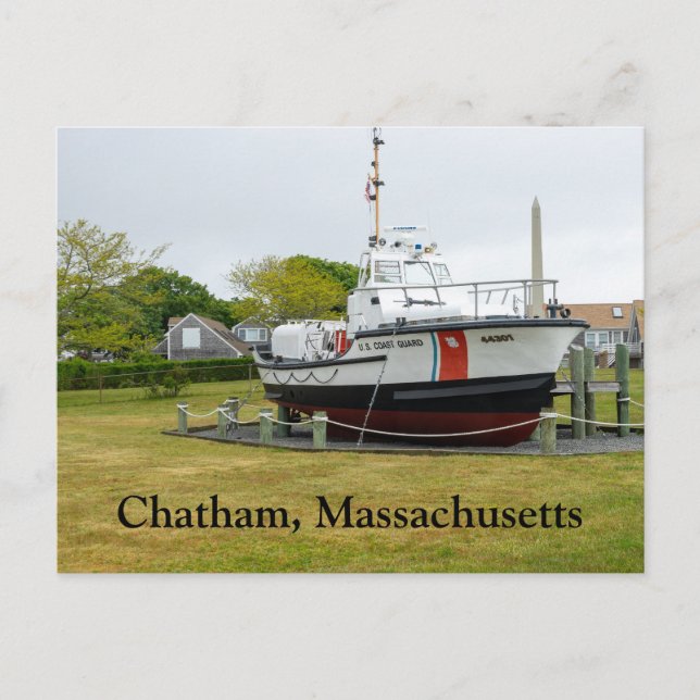 Carte Postale Bateau de garde côtière Chatham Massachusetts (Devant)