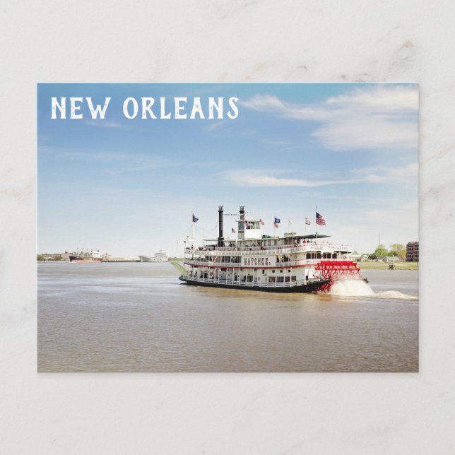 Carte Postale Bateau de la Nouvelle-Orléans Louisiane Mississipp (Devant)