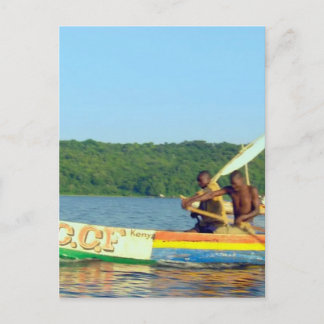 Carte Postale BATEAU DE PÊCHE Lac Victoria Kenya