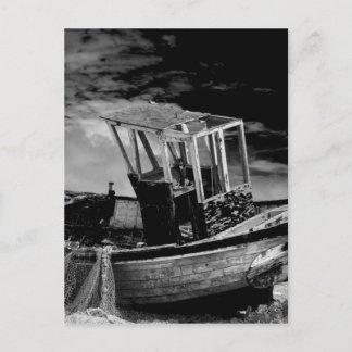 Carte Postale Bateau de pêche vintage.