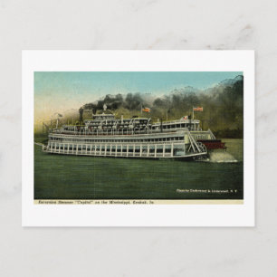 Carte Postale Bateau d'excursion "Capitol" sur le Mississippi