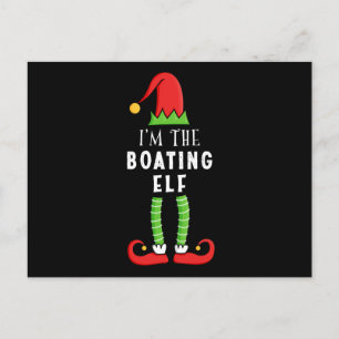 Carte Postale Bateau Elf Noël Correspondance famille Cadeau