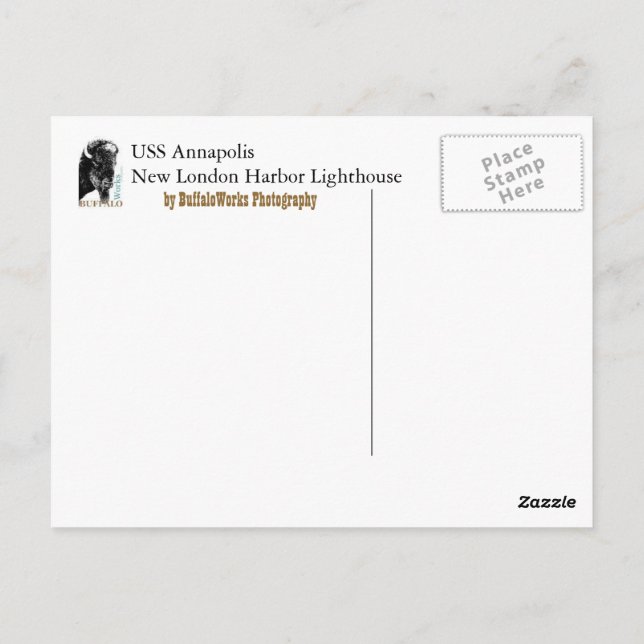 Carte Postale Bateau et phare (Dos)