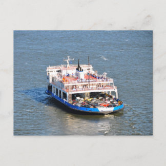 Carte postale bateau ferry de Québec à Levis