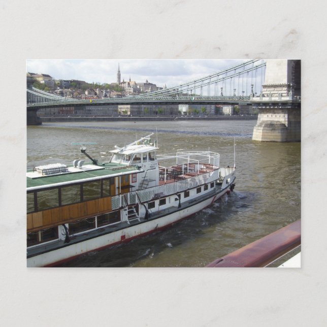 Carte Postale Bateau fluvial sur le Danube (Devant)