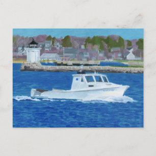 Carte Postale Bateau homardier Portland, Maine
