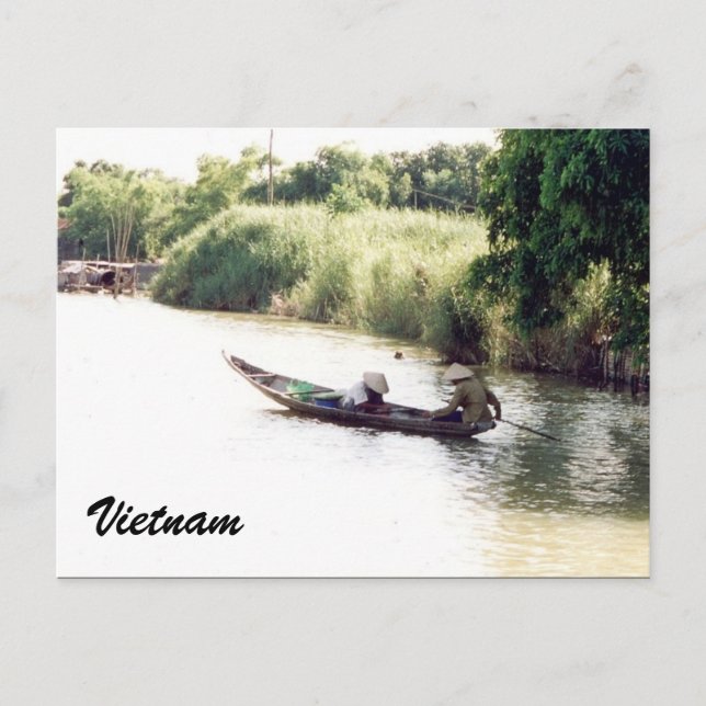 Carte Postale bateau mekong (Devant)