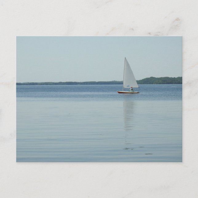 Carte Postale Bateau sur le lac Mendota à Madison, Wisconsin (Devant)