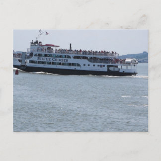 Carte Postale Bateau voilier New York Statue des îles Liberty