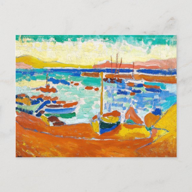 Carte Postale Bateaux à Collioure | Andre Derain | (Devant)