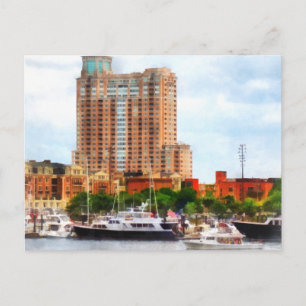 Carte Postale Bateaux à Inner Harbour Baltimore MD