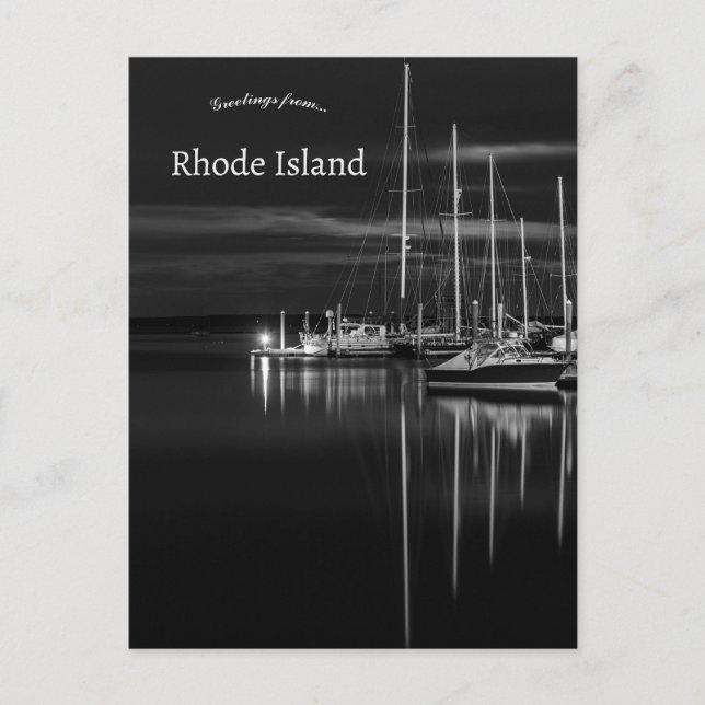 Carte Postale Bateaux à North Kingstown Rhode Island (Devant)