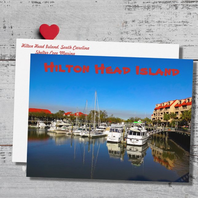 Carte Postale Bateaux à Shelter Cove Marina Hilton Head Island S (Créateur téléchargé)