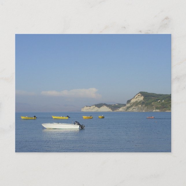 Carte Postale Bateaux à Sidari, Corfou (Grèce) (Devant)