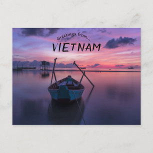 Carte Postale Bateaux À Sunrise Phu Quoc Vietnam