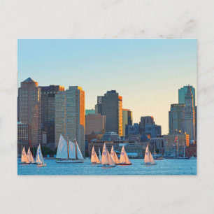 Carte postale - Bateaux à voile à Piers Point Park