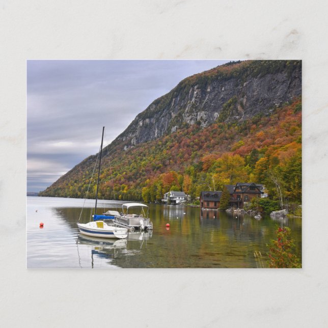 Carte Postale Bateaux à voile à Rest on Lake Willoughby, Vermont (Devant)