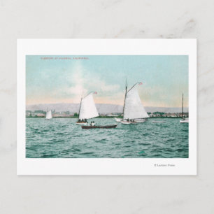 Carte Postale Bateaux à voile au large d'Alameda BeachAlameda, C