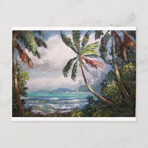 Carte Postale Bateaux à voile dans la baie