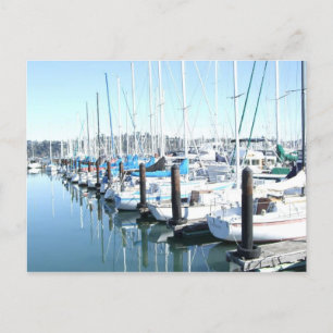 Carte Postale Bateaux à voile dans le port