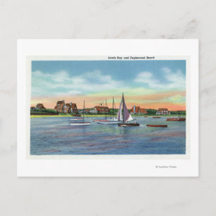 Carte Postale Bateaux à voile dans Lewis Bay, Englewood Beach Vi