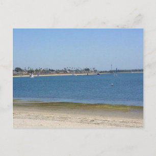 Carte Postale Bateaux à voile de Mission Bay