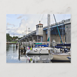 Carte Postale Bateaux à voile, Fort Lauderdale