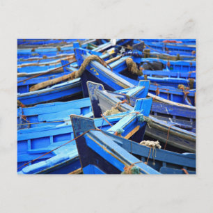 Carte Postale Bateaux bleus