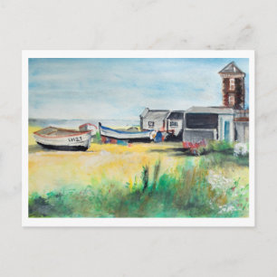 Carte Postale Bateaux d'Aldeburgh sur la plage Suffolk Coastal A