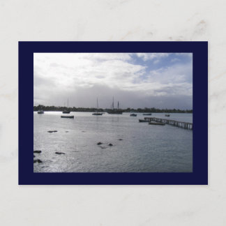 Carte Postale bateaux dans l'océan
