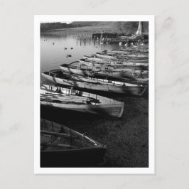 Carte Postale Bateaux d'aviron en bois - Derwentwater, Lake Dist