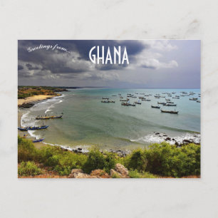 Carte Postale Bateaux de pêche à Senya Beraku Ghana