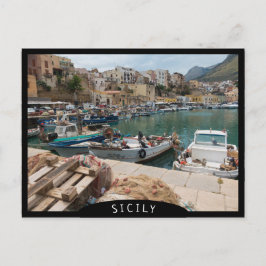 Carte Postale Bateaux de pêche dans le port de Castellammare del