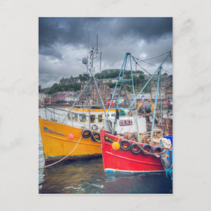 Carte Postale Bateaux de pêche dans le port d'Oban