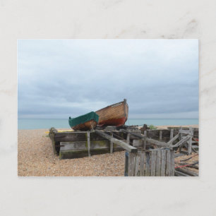 Carte Postale Bateaux de pêche traditionnels à ciel ouvert