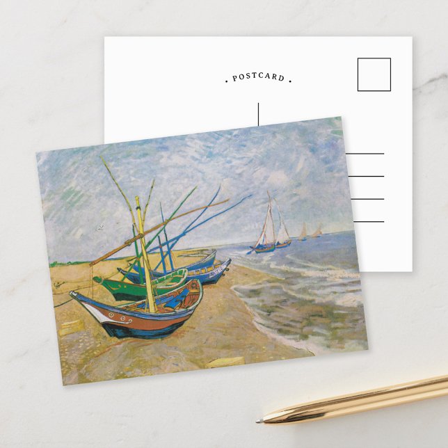 Carte Postale Bateaux de pêche | Vincent van Gogh (Créateur téléchargé)