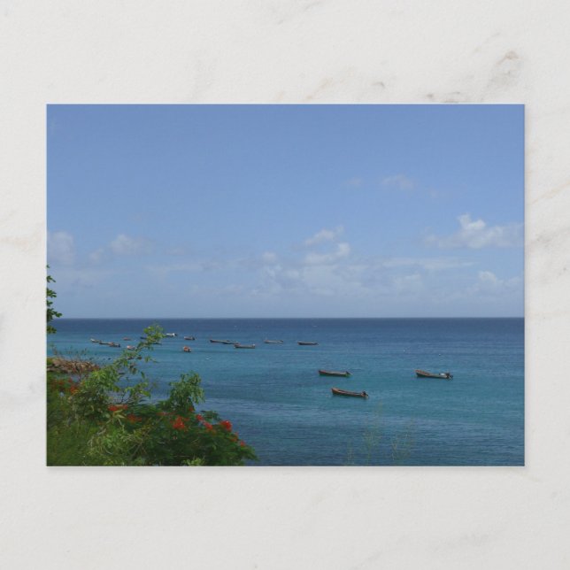 Carte Postale Bateaux de Pêcheurs - Martinique, FWI (Devant)