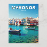 Bateaux des îles grecques de Mykonos