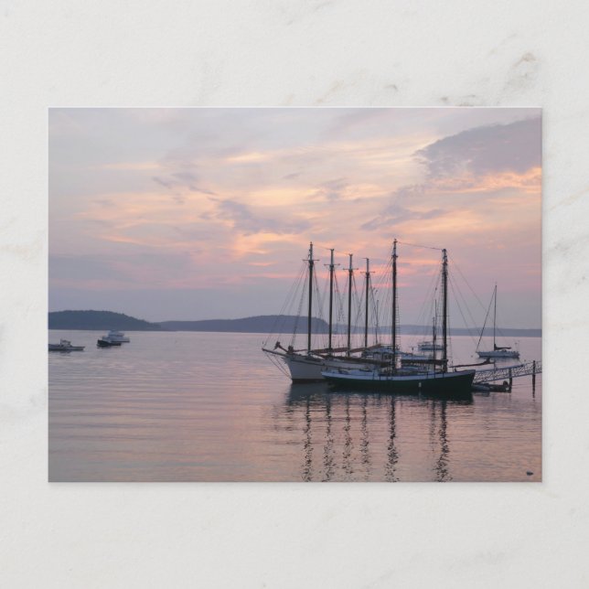 Carte Postale Bateaux du port de Bar à Sunrise II (Devant)
