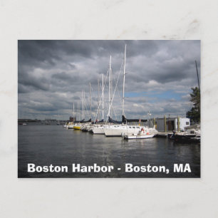 Carte Postale Bateaux du port de Boston