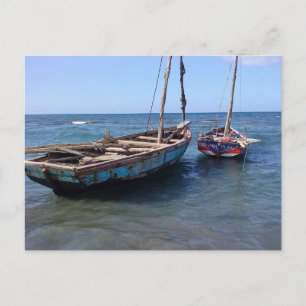 Carte Postale Bateaux en Haïti