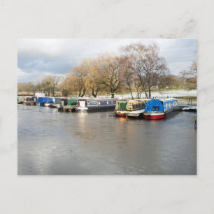 Carte Postale Bateaux étroits hiver Poynton supérieur