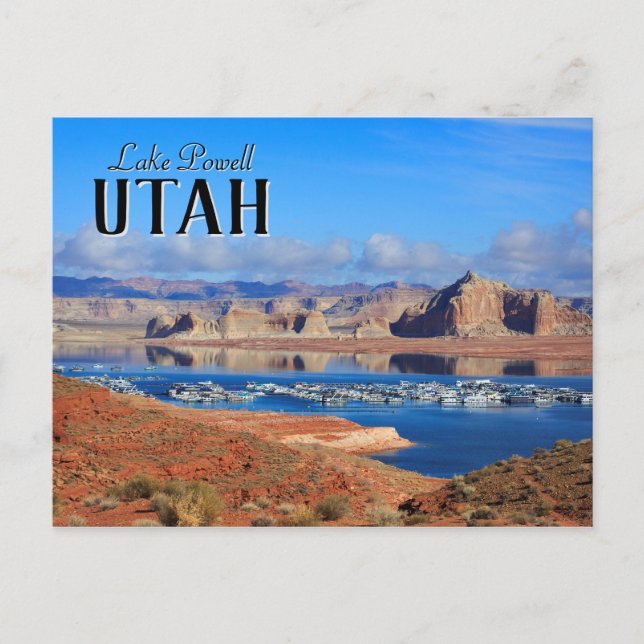 Carte Postale Bateaux Lake Powell Utah (Devant)