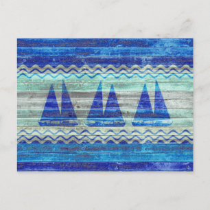 Carte Postale Bateaux marins russes de la côte bleue