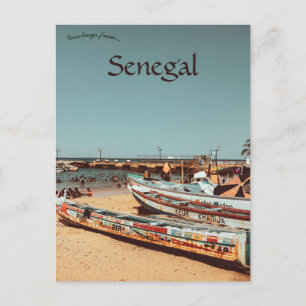 Carte Postale Bateaux sur l'Île de Gorée Région de Dakar Sénégal