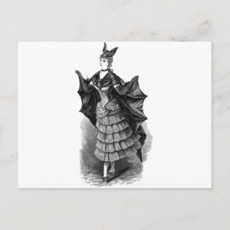 Carte Postale Batgirl victorienne/gothique / Costume de chauve-s